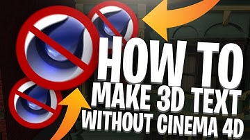 HOW TO MAKE CRAZY 3D TEXT WITHOUT CINEMA 4D!! MUST WATCH!!