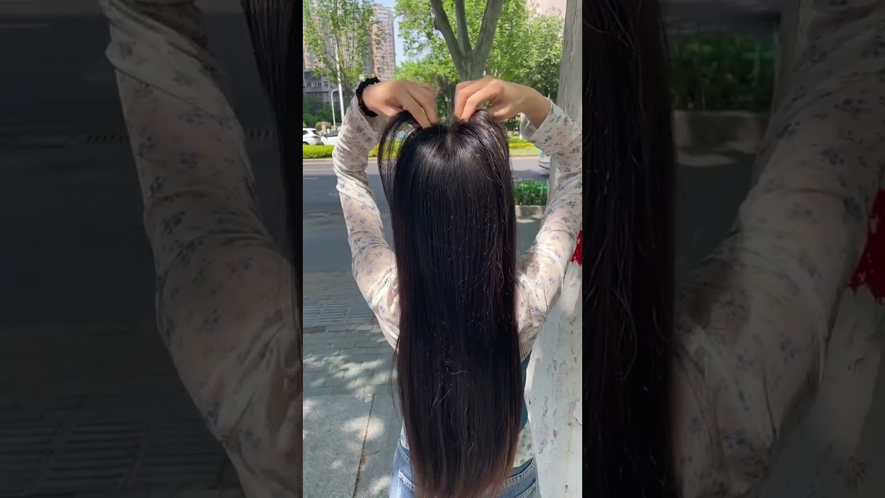 HIYE部分ウィッグ　夏用ヘアーピース　薄い　通気性