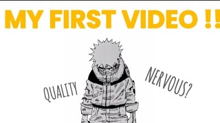 MY FIRST VIDEO (I'M NERVOUS!)
