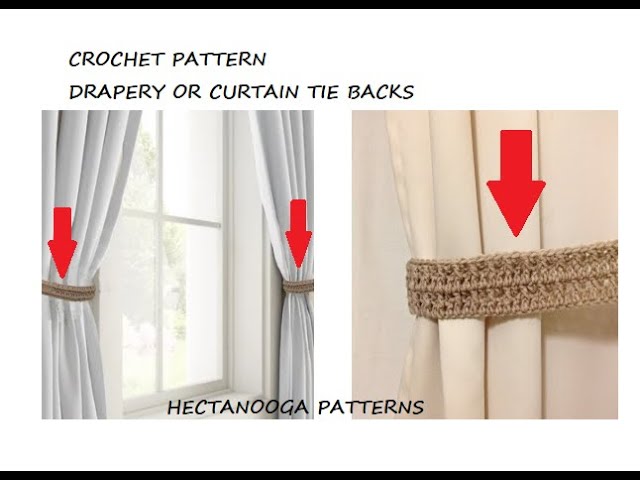 CROCHET DRAPERY TIEBACKS, & PLANT HANGER, crochet for House and Home -  YouTube
