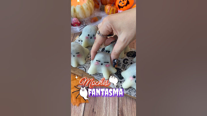Mochis fantasma para Halloween 💖 #recetas #recetasfaciles #kawaii #halloweenrecipes