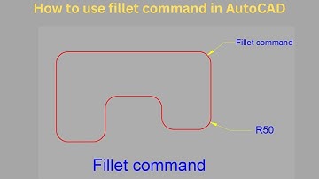 how to use fillet in AutoCAD l fillet command in autocad