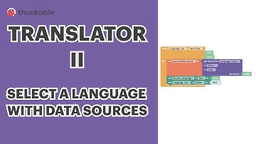 Translator 2: Select Language with Data Sources