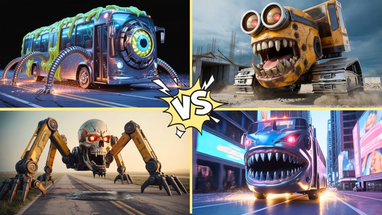 🚀 EPIC TILES HOP BATTLE -- SPIDER MONSTER 🆚 SCHOOL BUS EATER #38