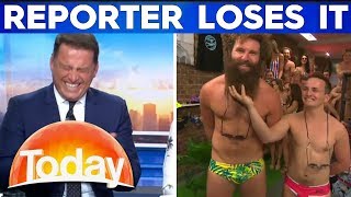 Karl loses it during hilarious budgie smuggler interview | TODAY Show Australia