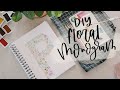 Watercolor Floral Monogram Tutorial | Spring DIY + Decor Challenge