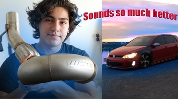 CTS turbo Downpipe install mk7 gti