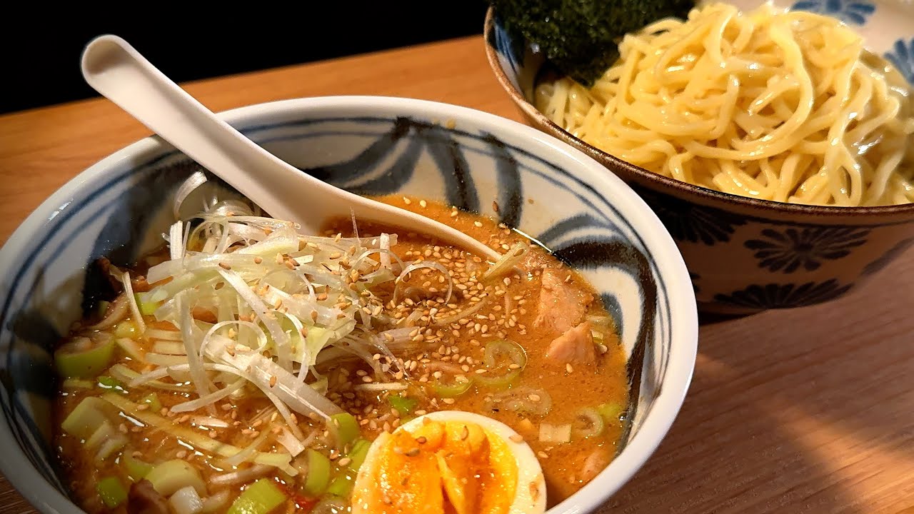 【ド濃厚 味噌つけ麺】の作り方♪簡単レシピに出来ました♪