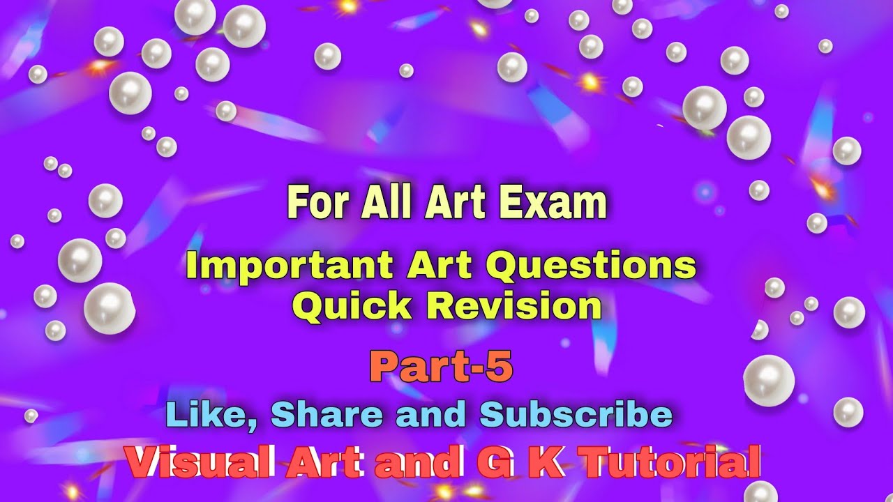 Art Question Quick Revision Part5drawing_and_painting net_jrfpgt