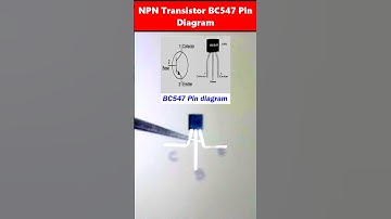 BC547 NPN Transistor Pin Diagram || Transistor Collect Base Emitter
