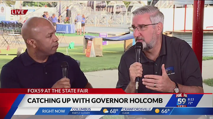 Catching up with Gov. Holcomb at the Indiana State Fair
