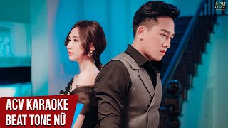 Karaoke | Ân Tình Sang Trang - Châu Khải Phong | Beat Tone Nữ
