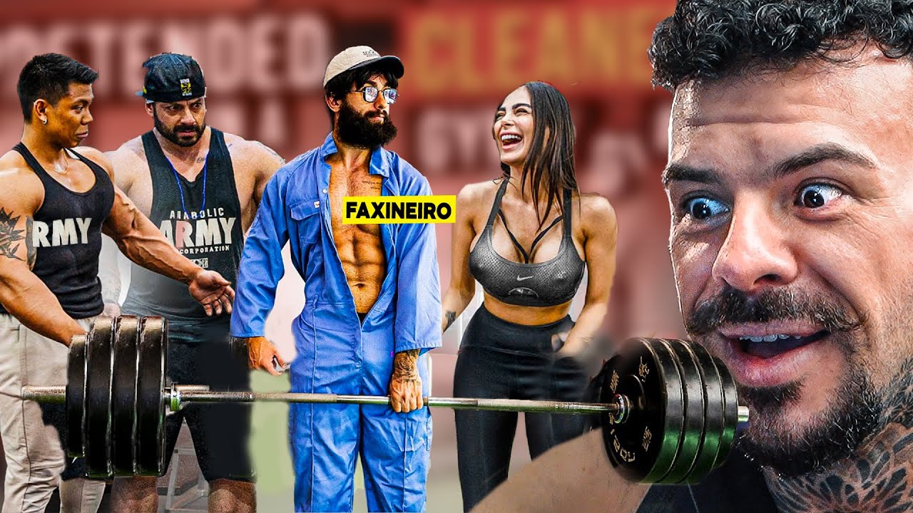 FAXINEIRO TROLLOU A ACADEMIA TODA E #anatoly #academia #prank #gym