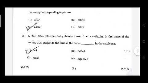CLIS BLII-012 PAPER SOLUTIONS AND ANSWER KEY
