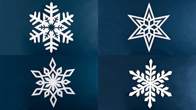 3 BEAUTIFUL Paper Snowflakes 