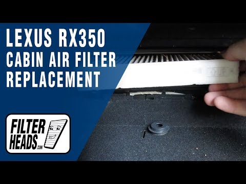 How to Replace Cabin Air Filter 2010 Lexus RX350