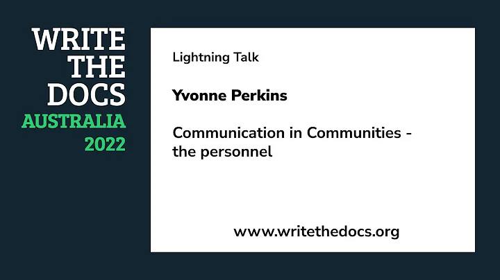 LT: Yvonne Perkins - Communication in Communities ...