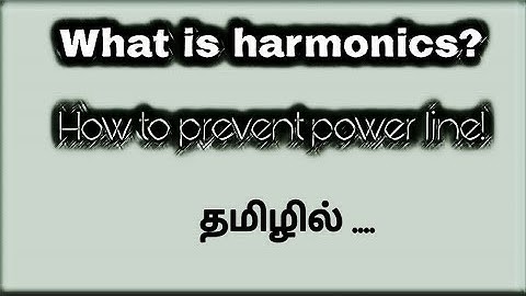 What is harmonics | type of harmonics in Tamil | complex waveform