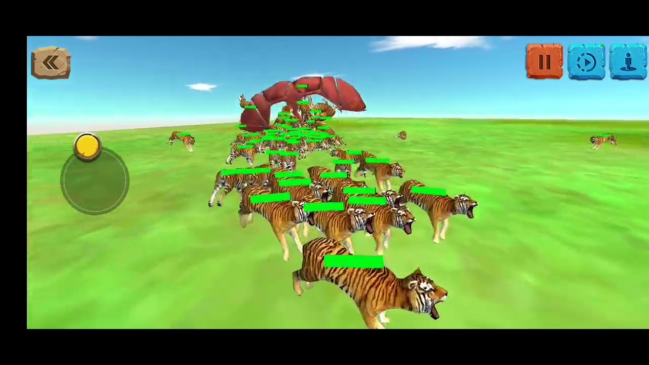 100 тигров VS 3-х виверна 