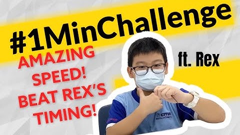 #1MinChallenge EP16 | AMAZING SPEED CALCULATION IN RECORD TIME! ft. Rex from CMA Kovan!