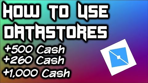 How to use Data Stores (Roblox Studio) UPDATED