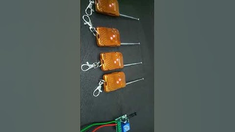 RF receiver pairing with RF remote