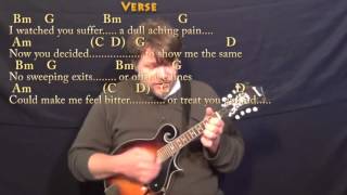 Video thumbnail of "Wild Horses (Rolling Stones) Mandolin Cover Lesson with Chords/Lyrics"
