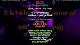 Spoken English Break Talks Shorts #englishforbeginners #Englishpractice #vocabulary #grammartips