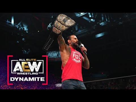 The AEW World Champion CM Punk is Back & Has His Sights Set on Jon Moxley | AEW Dynamite, 8/17/22