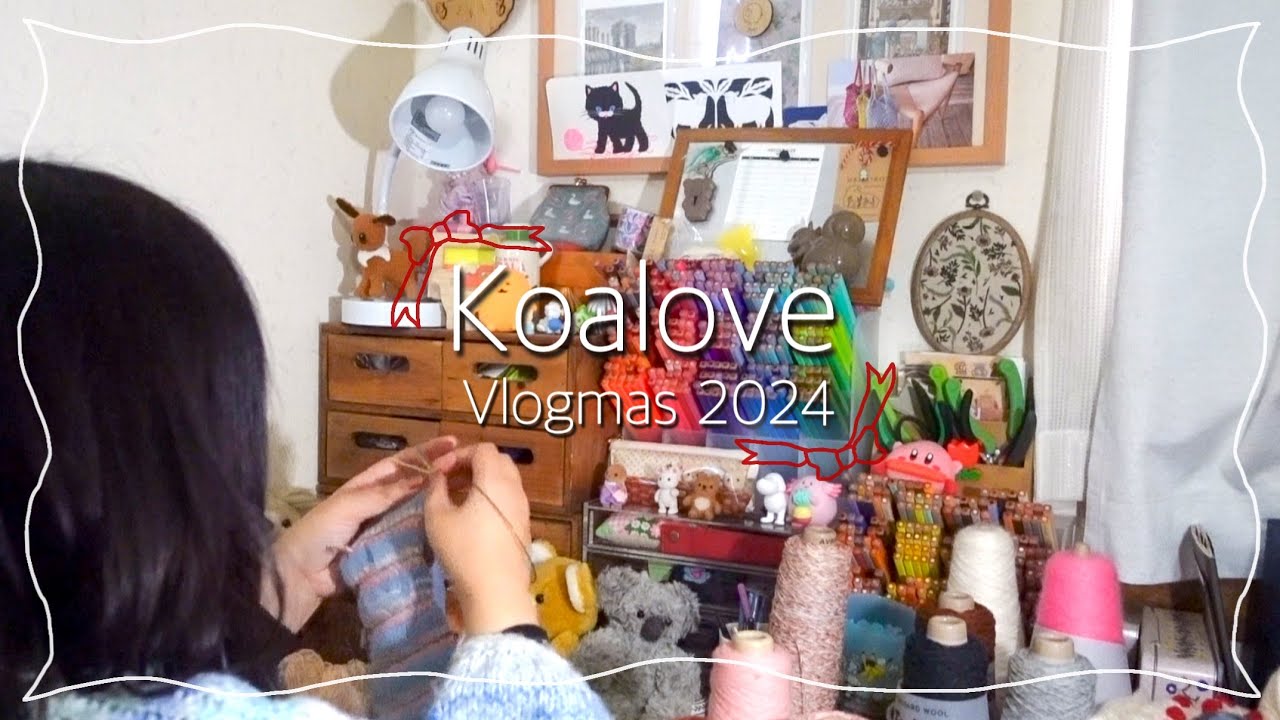 knitting Vlogmas Day21 & 22｜フェリシモ福袋開封🎁編み込みの靴下🧦amirisuアドベントカレンダー開封｜2024