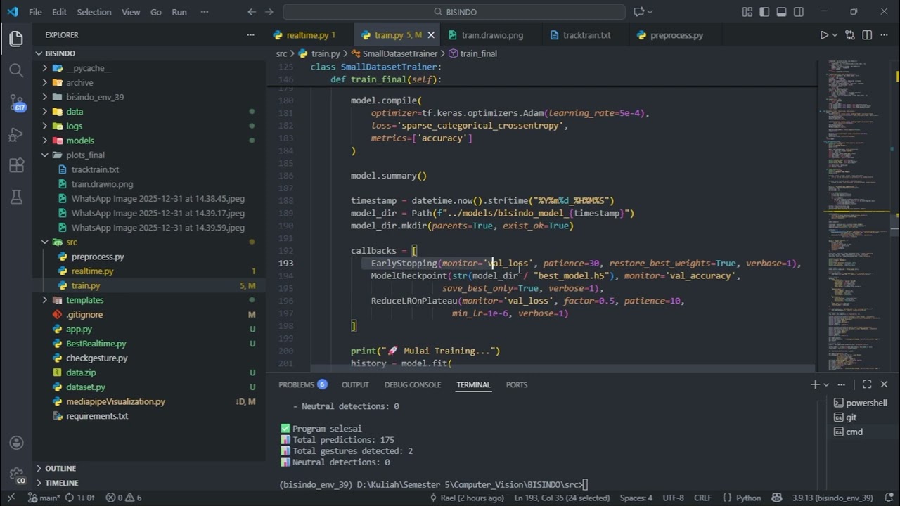 Kelompok 6 - Hand Gesture Recognition for Sign Language