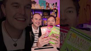 Trying the Tony’s Chocolonely filled bars #tastetest #chocolate #filled #tony #new #tasty #yummy