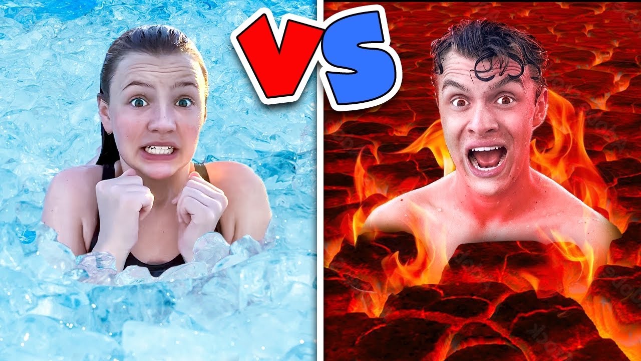 Hot Vs Cold Challenge Ft Nen Fam Ohana Adventure Shumway Show Youtube 