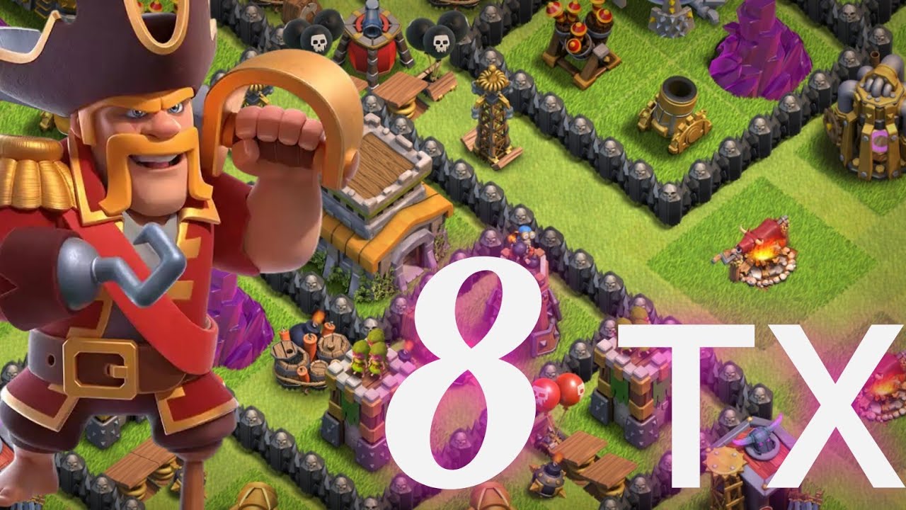 КУПИЛ СКИН КОРОЛЬ ПИРАТОВ И ПРОВЕЛ АТАКУ НА ЛВК!Clash of clans кок