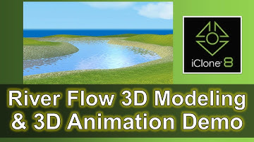How to create #3D #river flow? | #3DAnimation #Tutorial | #iClone8