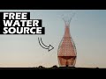 How bamboo towers in africa produce free water