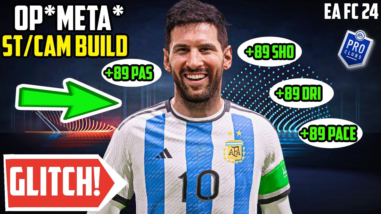 BROKEN EA FC 24 PRO CLUBS STRIKER/CAM BUILD  89 ATTRIBUTES GLITCH - YouTube