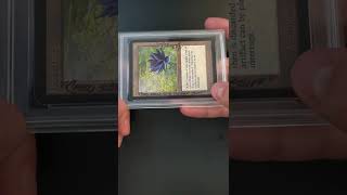 1993 Magic The Gathering Alpha Black Lotus PSA Altered, Christopher Rush 9 AUTO