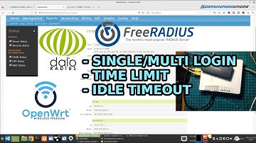 OpenWrt Daloradius  Hotspot Voucher  - Multi Device, Time Limit, Idle Timeout