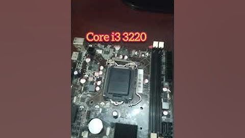 core i3 3rd  gen (3220) pc build !  test free fire !