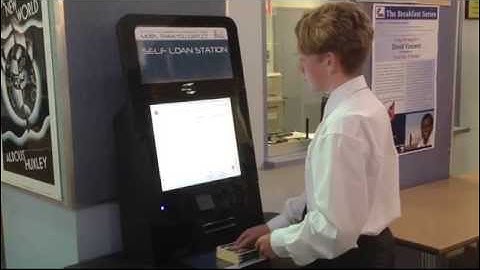 How to use the self-loan station in the Senior Library