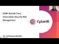 CISM Domain Two: Information security Risk Management
