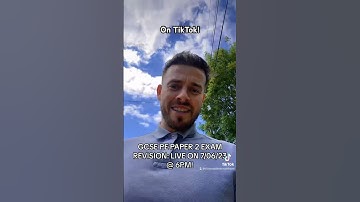 GCSE PE PAPER 2 EXAM REVISION: TIKTOK LIVE ON 7/06/23 @ 6PM! #youtubeshorts #video #education