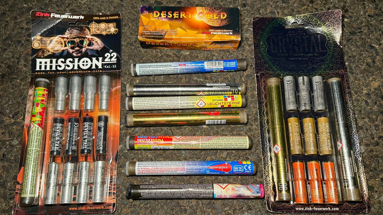 LEUCHT MUNITION FÜR SILVESTER - SCHRECKSCHUSS TEST! | Zink Feuerwerk 