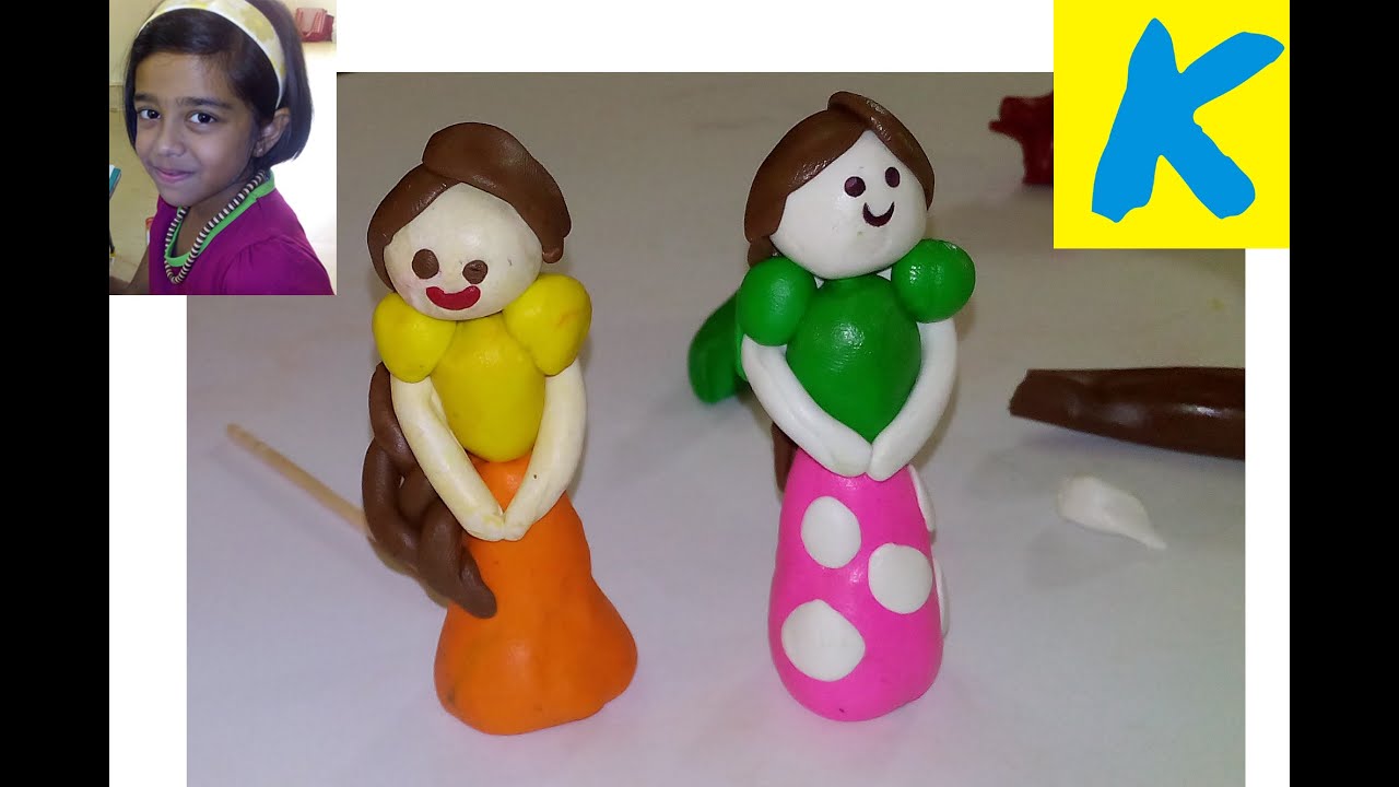 how to make barbie doll with clay