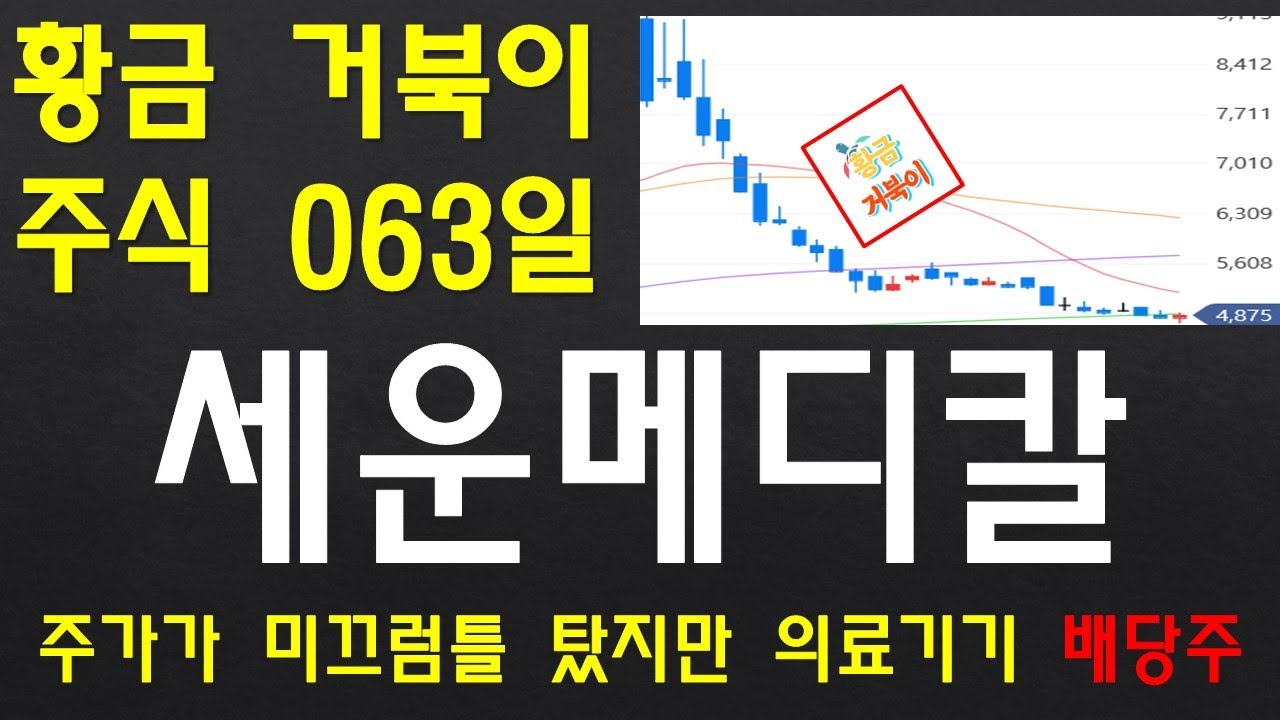 황금 거북이 주식 063일 세운메디칼 주가가 미끄럼틀 탔지만 의료 기기 배당주 - YouTube