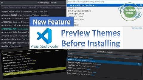 Preview Themes Before Installing in Visual Studio Code