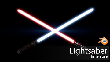 Blender 3D Lightsaber modeling (timelapse)