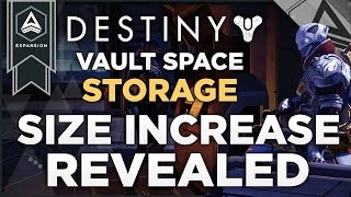 Destiny: Vault Space Storage Size Increase Revealed