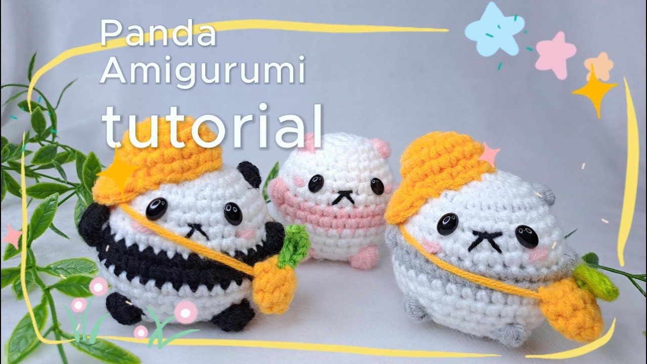 No sew panda amigurumi tutorial -panda crochet - tutorial rajut panda ...